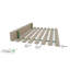 Nodax Wooden Bed Frame Slats - 100% Pine Wood Replacement Slats, Sustainable & Eco-Friendly Material, Easy to Assemble | Set of 16-116074045