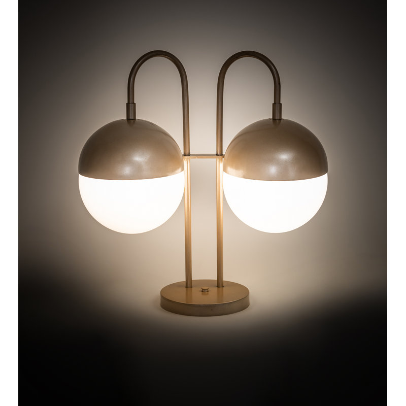 Bola Deux 21" Gold Arched Table Lamp