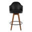 Tabouret de comptoir pivotant de 26 po Murrieta-32650384