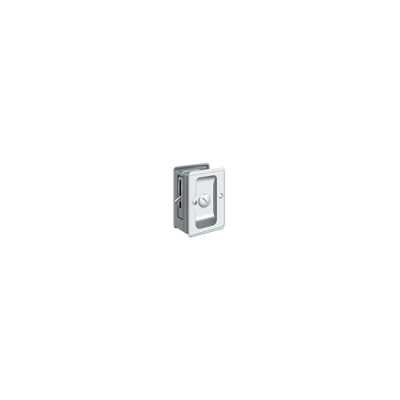 Pocket Door Hardware, Polished Chrome