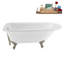 Baignoire sur pattes 62 ", plateau, bonde, pattes 62" Streamline-101628983-102218225