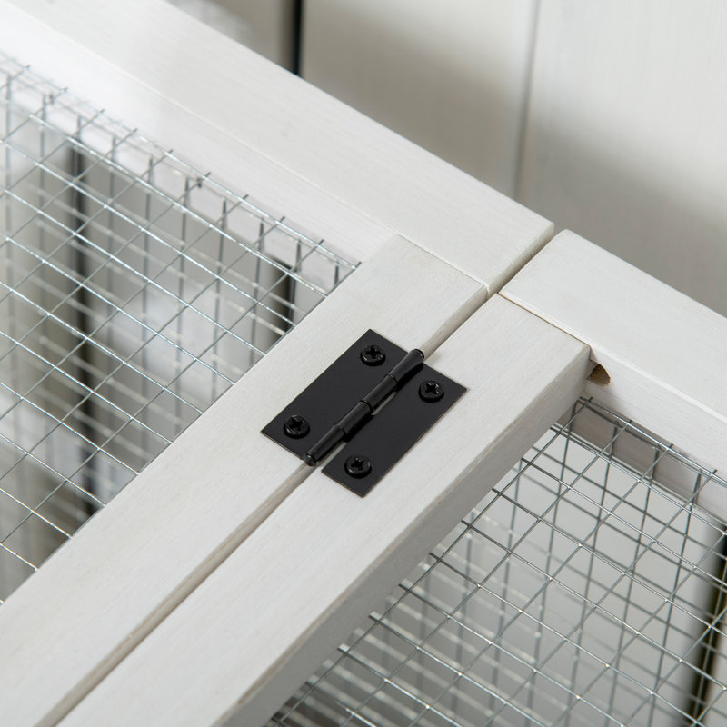 Weather Resistant Rabbit Hutch, Grey