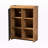 Joll Shoe Cabinet in Two-Tone Grey and Oak Brown Finished Wood, 43.21'' H X 31.09'' W X 14.22'' D