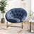 Round Rocking Chair with Solid Wood Legs Lambswool-1623856774