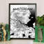 Amsterdam City Map - No Frame Print-731372238