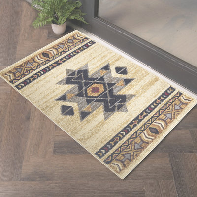 Tribes Cream  Southwest Area Rug