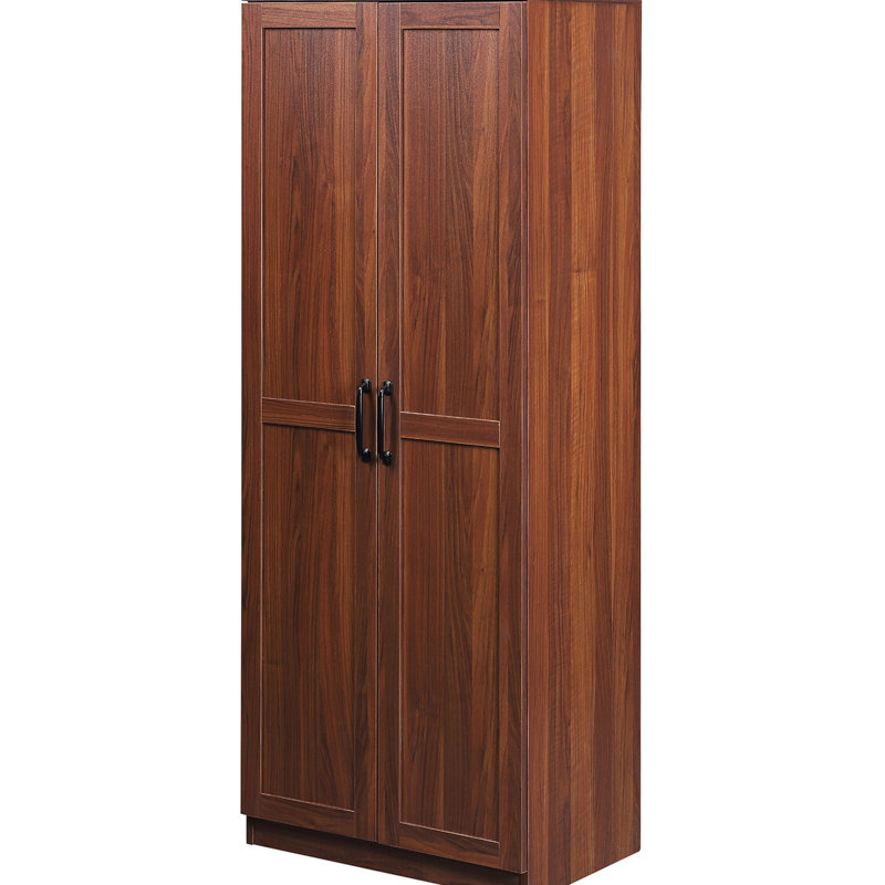Garde-manger de 63 po, armoire à 2 portes avec 5 tablettes et 2 tablettes réglables, brun pour un garde-manger élégant, niveaux. Gardez bien rangé. Salle à manger