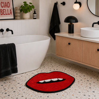 Carle Lips Shaped Bath Mat