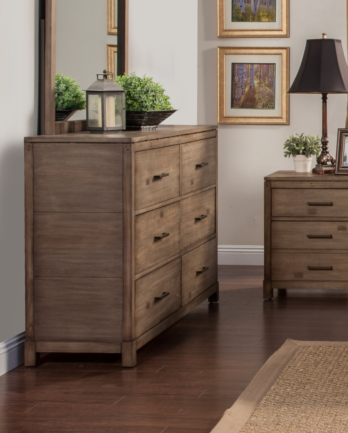 Three Posts Vanallen Sydney 6 Drawer Dresser, Weathered Grey & Reviews |  Wayfair