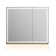 Pavone 28" Rectangular Frameless Surface-Mount LED Lighted Bathroom Mirror Medicine Cabinet