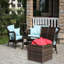 Intempéries - boîte de rangement brune près de la piscine - idéale pour une utilisation estivale / terrasse extérieure et solution spacieuse