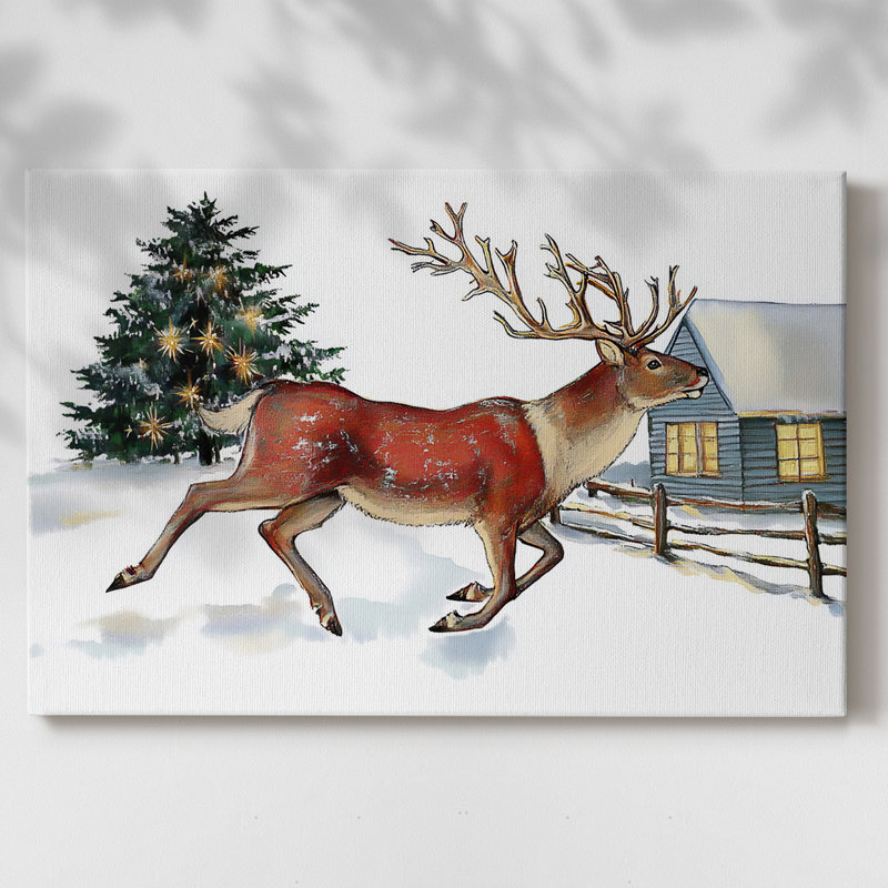 Christmas Holiday Art III - Toile tendue avec châssis - XCVI, H 24 po x l 36 po