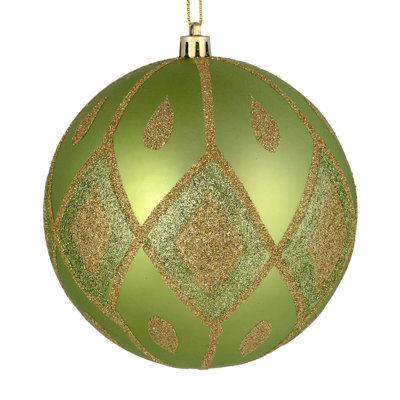 Ornement boule de diamant pailleté mat