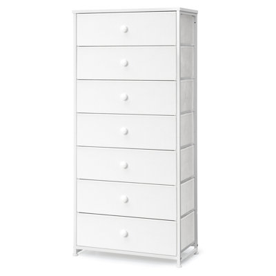 Commode 7 tiroirs, blanc