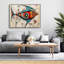 Abstrait poisson - Bureau, animaux aquatiques, décor de toile encadrée