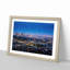 Los Angeles City Skyline at Night in Abstract - Picture Frame Graphic Art Print-55759902-55759901