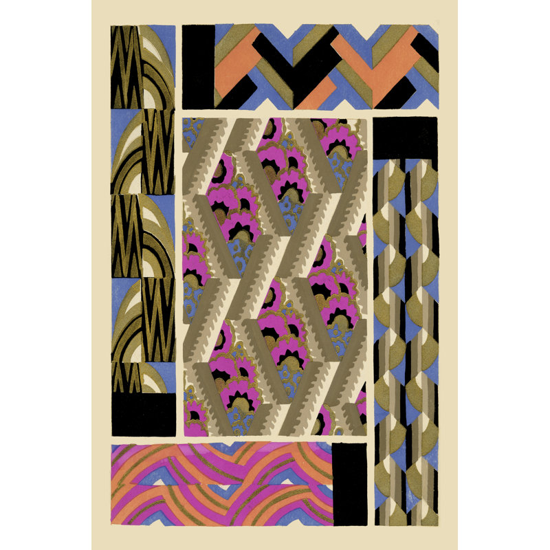Art Deco Designs III, H 18 po x l 12 po