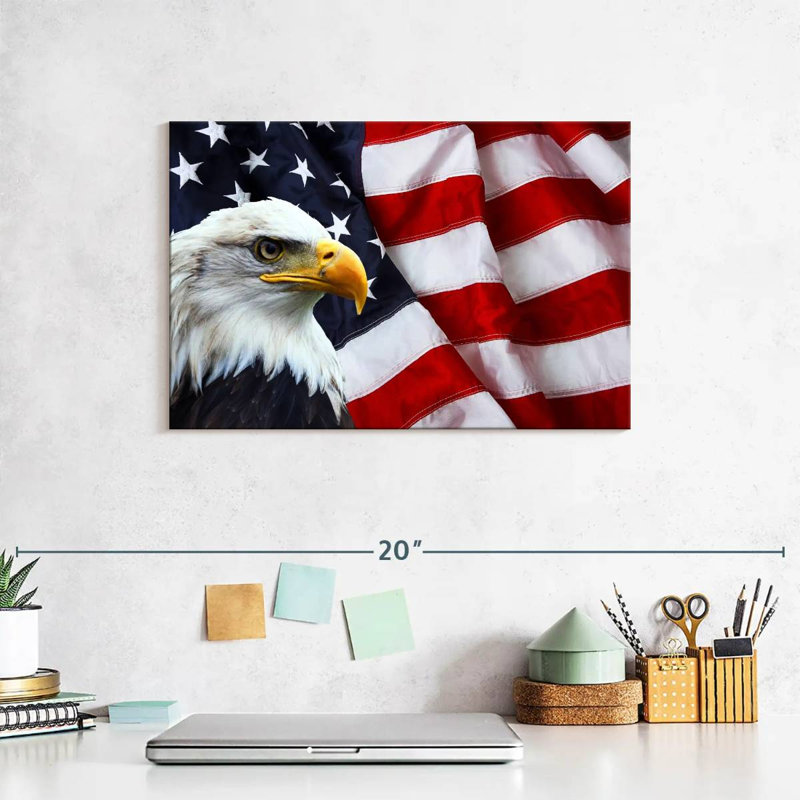 American National Bald Eagle, 8" H x 12" W