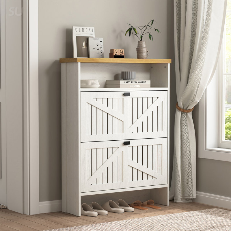 Armoire à chaussures multi-fonctionnelle minimaliste moderne à quatre couches