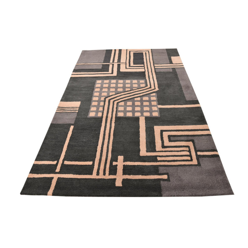 Tapis noir Otto