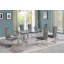 Ensemble de salle à manger en verre trempé transparent de 94 po x 46 po avec chaises en velours Hornick-1524866619-1504725745-1505097013