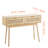 Rattan Console Table With 2 Storage Drawers