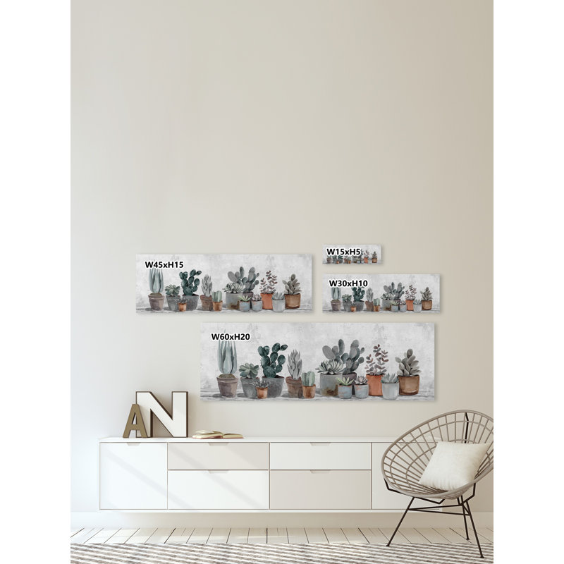 «Succulent Collection», reproduction sur toile tendue, H 5 po x l 15 po x P 1,5 po