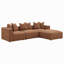 Repose-pieds carré en terre cuite Jennifer-1570458039