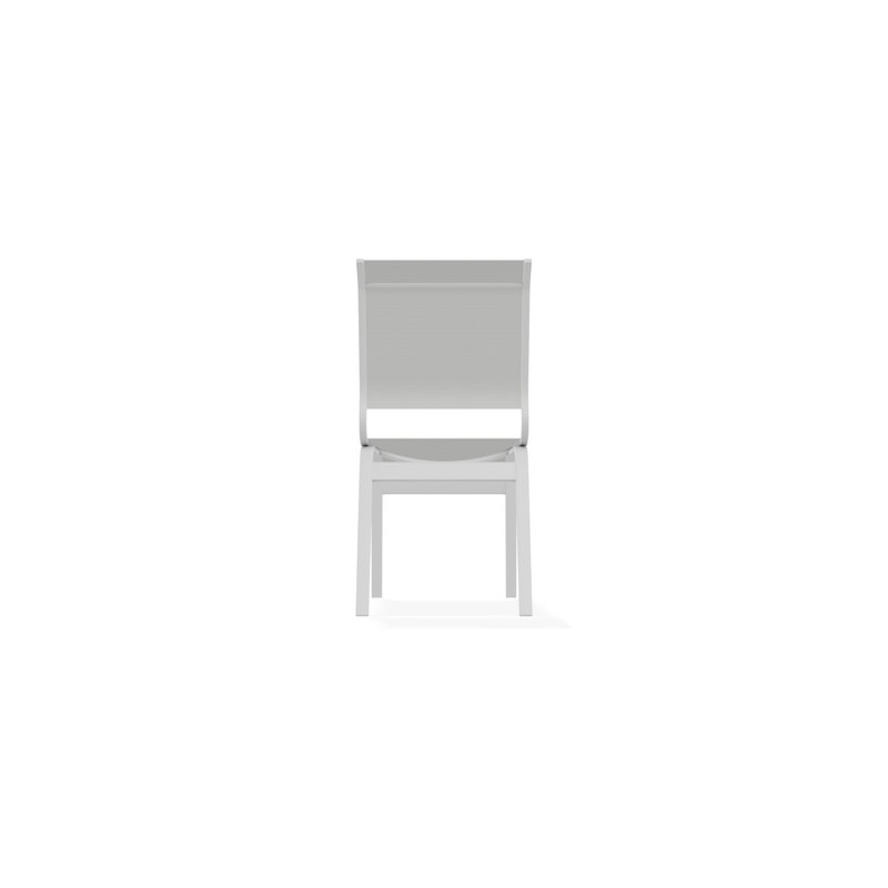 Aruba II Outdoor Dining Chair, White, White 6D Sunbrella®