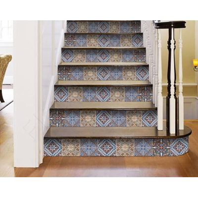 Carrelage mosaïque bleu chaud 6 "X 6"