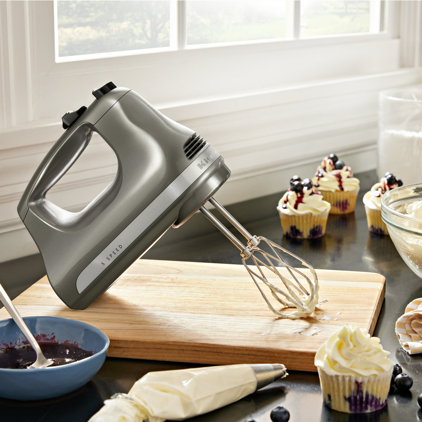 KitchenAid® 5-Speed Ultra Power™ Hand Mixer, Silver