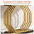 Hailynn 39.37'' Gold Console Table-1402536760