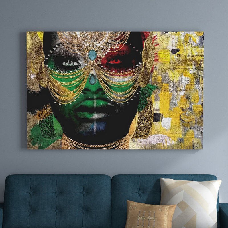 «Girl» par Nikki Chu - reproduction, H 40 po x l 60 po x 1,5 po, Toile tendue