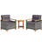 3 Pieces Outdoor Patio Bistro Set