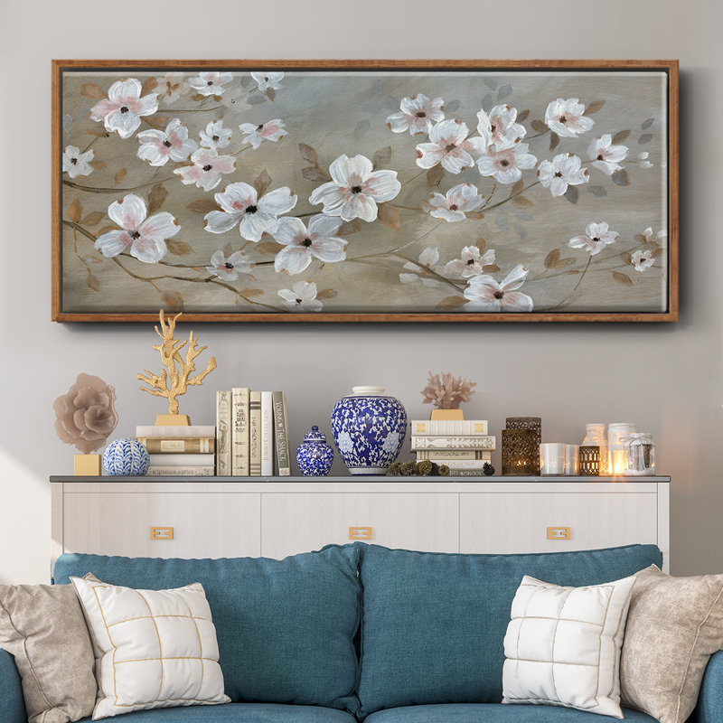 Dogwood Dream - toile encadrée, H 20 po x l 50 po