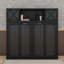 Lit escamotable double avec armoires de rangement