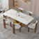 71" Modern Dining Table Set With 6 Dining Chairs