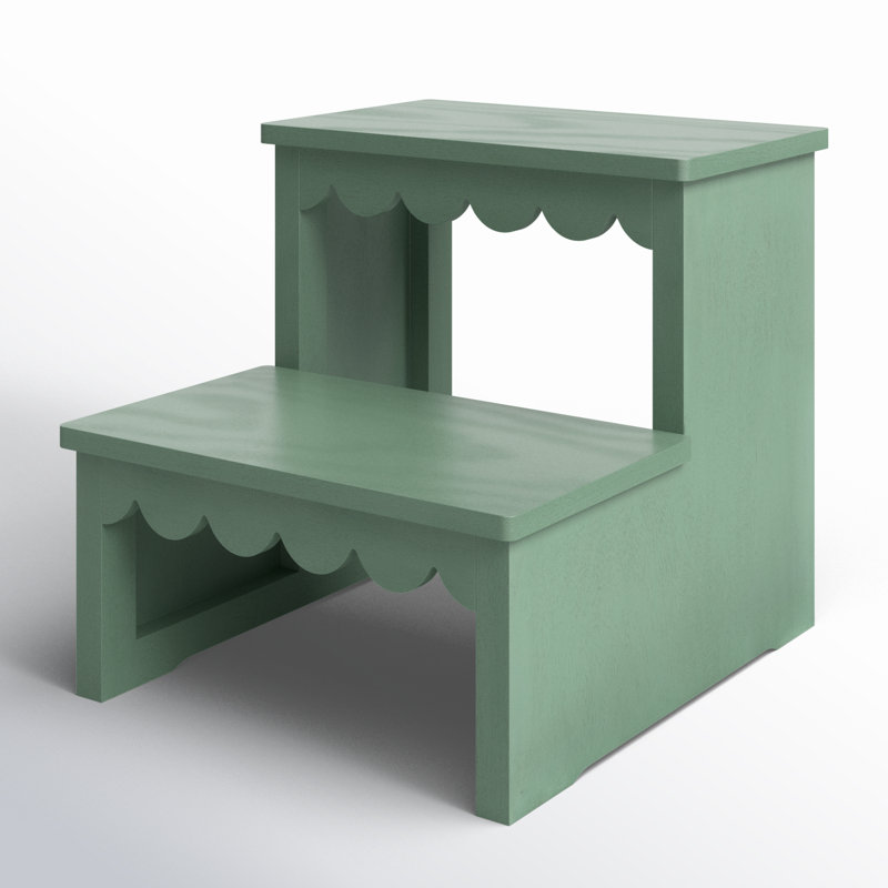 Edan 2 Stair Step Stool, Sage Green