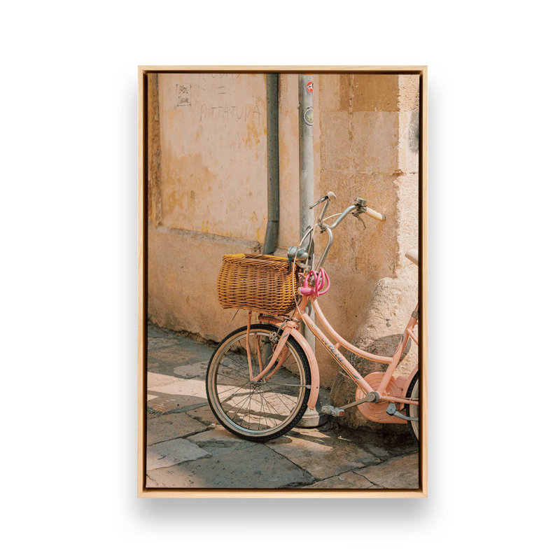 «Pastel Pedals», reproduction sur toile, H 12,75 po x l 8,75 po x P 1,75 po, Cadre américain en érable flottant