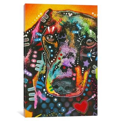 Brilliant Dachshund by Dean Russo - Print on Canvas