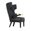 Fauteuil à oreilles capitonné de 31 po de largeur Heracles