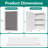 16 x 26 Inches Medicine Cabinet with Beveled Frameless Mirror& Adjustable Shelves, Recess or Surface Mount-2132116889