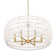 Ellie Chandelier In Modern With Bleached White Raphia Rope