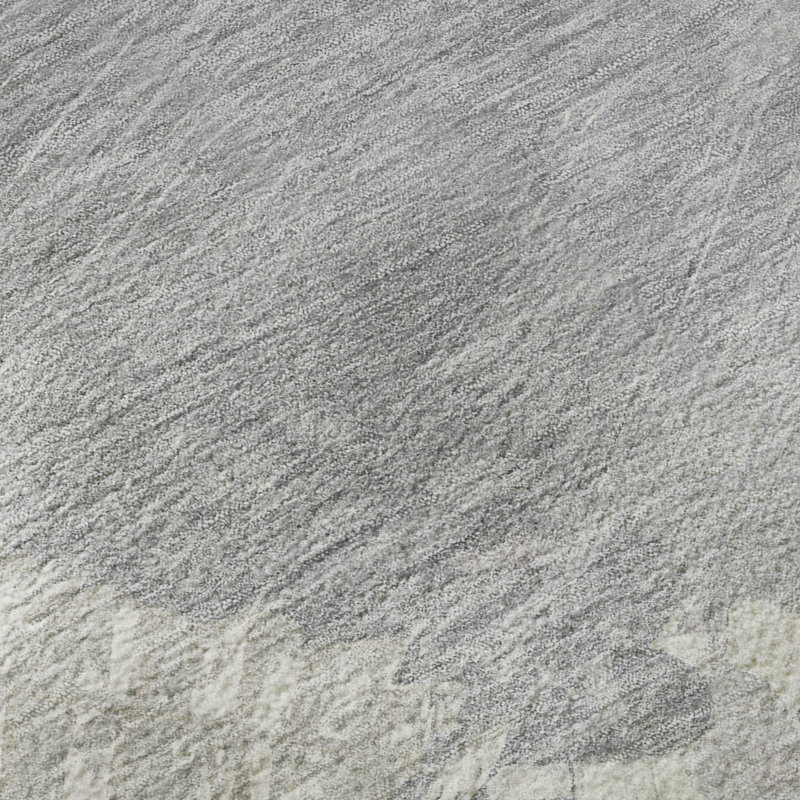 Tapis moderne de qualité supérieure lavable à la machine Sykora AMF1511, Rectangle 10 pi x 14 pi
