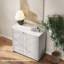 Armoire de rangement d'extérieur en forme de diamant 75 gallons avec 1 tablette PawsomePad-130604063