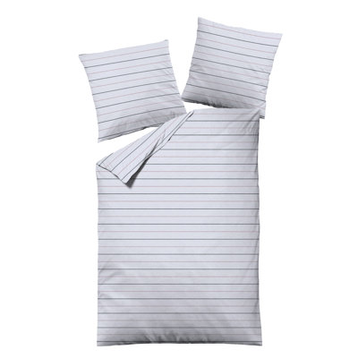 Striped Duvet Cover Set with Pillowcases Included