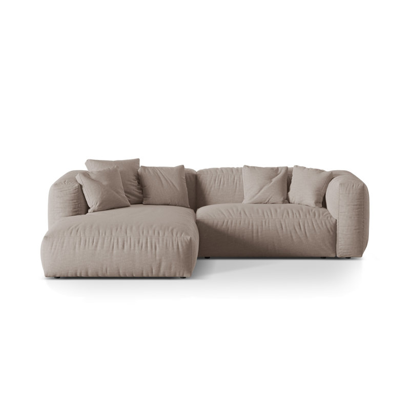 Carce 2 Seater Corner Sofa , Dark Beige