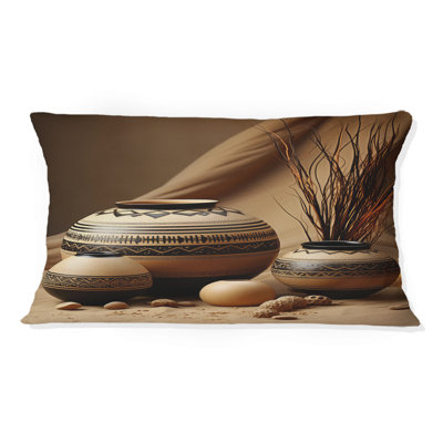 Coussin Native Art Pottery Serenity II - Native American Art
