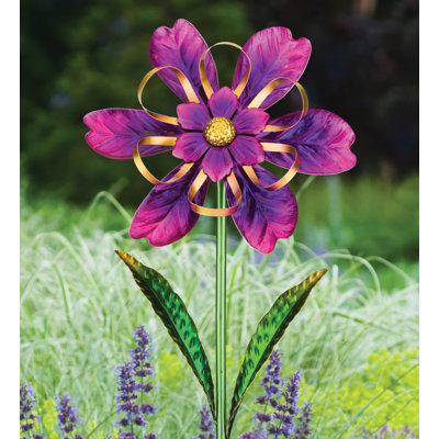 Ribbon Flower Spinner Stake