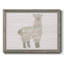 Floral lama encadré sur toile-796775447-796775448